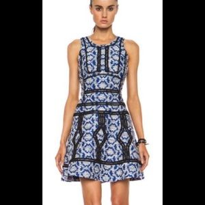 NWT DVF Margot Trim Detail Tweed Dress